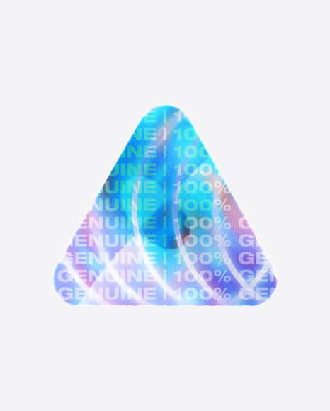 Triangle Holographic Sticker PNG