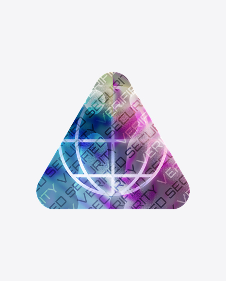 Triangle Holographic Sticker PNG