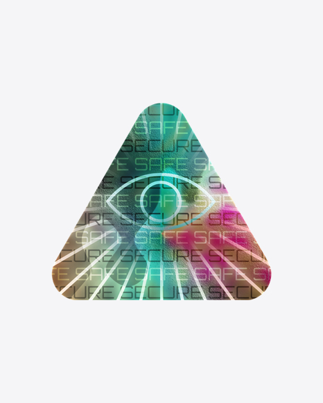 Triangle Holographic Sticker PNG
