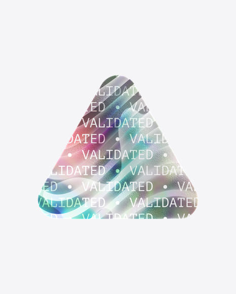 Triangle Holographic Sticker PNG