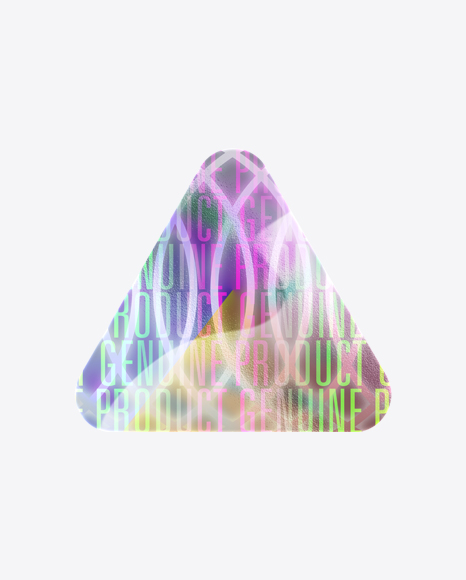 Triangle Holographic Sticker PNG