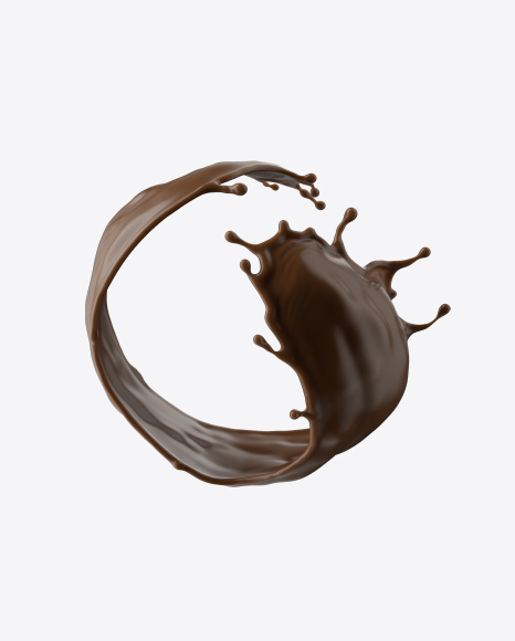 Chocolate Milk Splash PNG