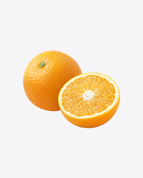 Orange with Half PNG