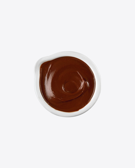 Chocolate Paste in White Bowl