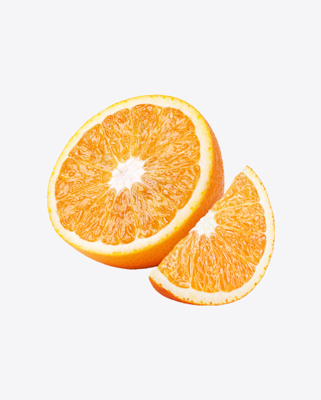 Orange Half with Slice PNG