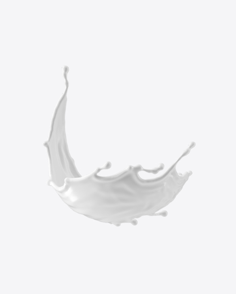 White Milk Splash PNG