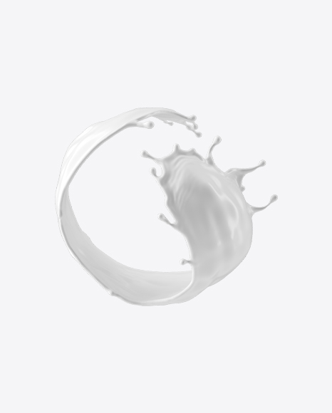 White Milk Splash PNG