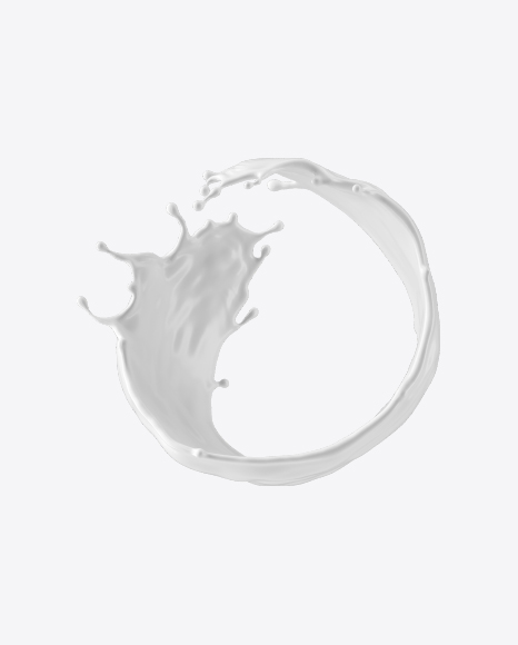 White Milk Splash PNG