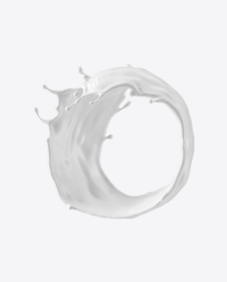 White Milk Splash PNG