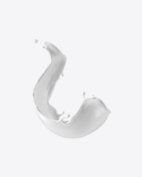 White Milk Splash PNG