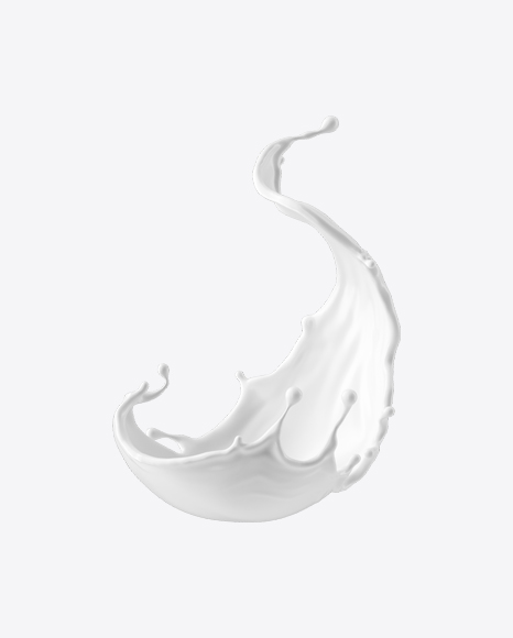 White Milk Splash PNG