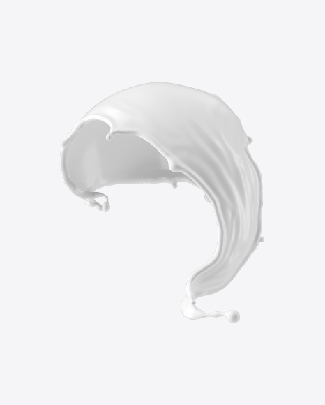 White Milk Splash PNG