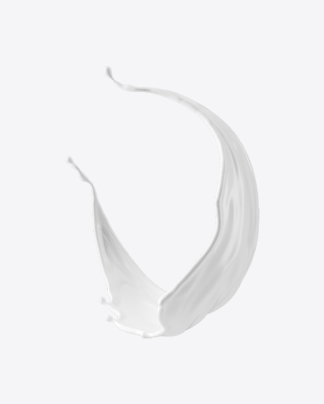 White Milk Splash PNG