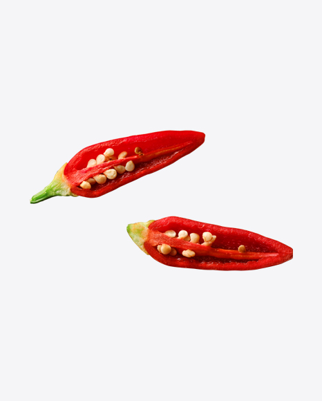 Red Chili Pepper Slices PNG