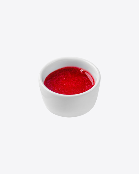Raspberry Jam in White Dip-Bowl PNG