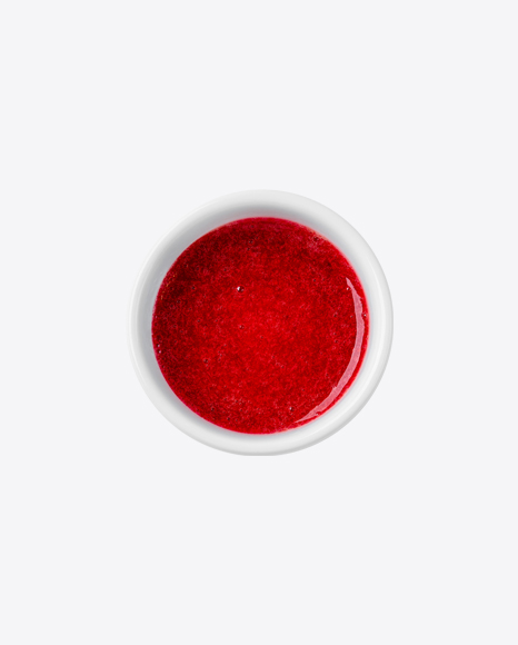 Raspberry Jam in White Dip-Bowl PNG