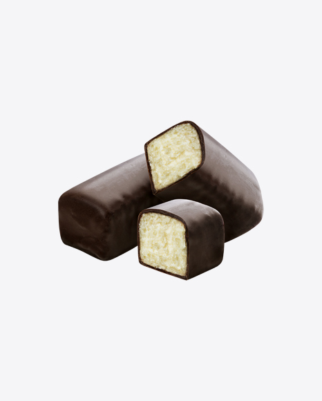 Chocolate Bar with Vanilla Filling PNG