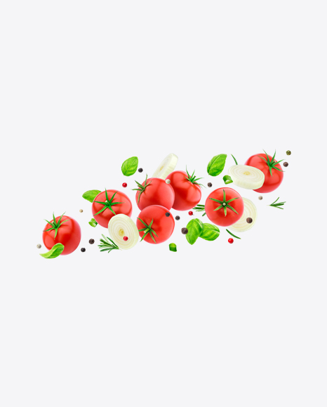 Tomatoes w/ Onions, Greens & Spices Set PNG