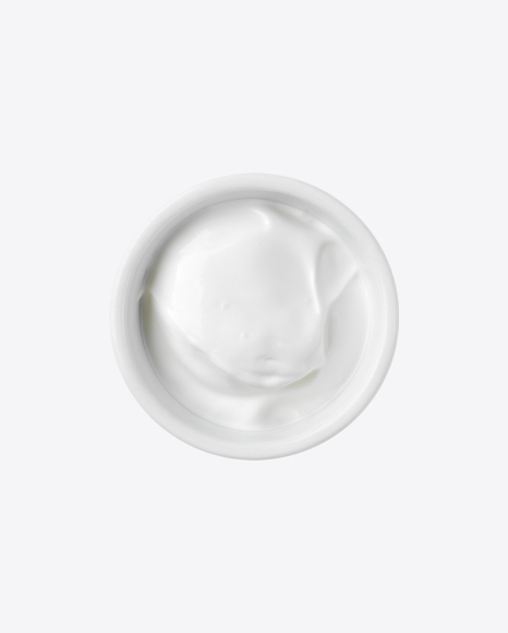 Sour Cream in White Dip-Bowl PNG