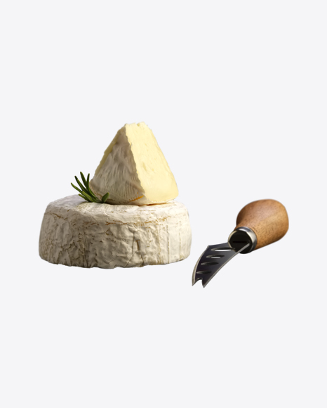 Camembert Cheese w/ Knife PNG