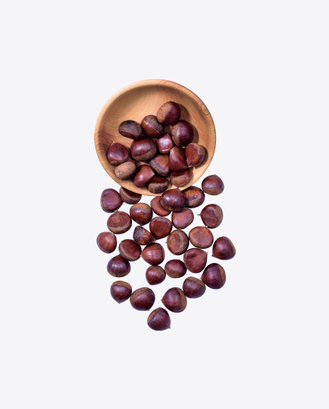 Chestnuts in White Bowl