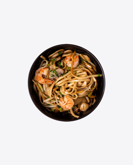 Bowl with Shrimp Noodles