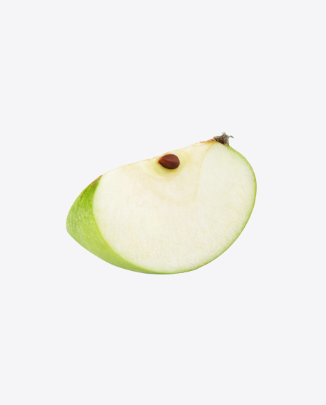 Green Apple Slice PNG