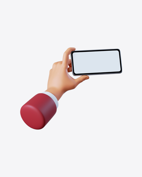 Hand with Smartphone PNG
