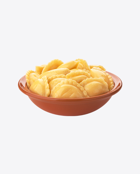Vareniki in Ceramic Bowl PNG