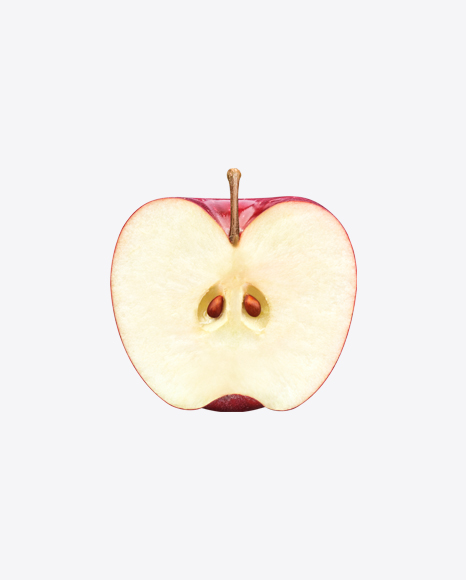 Half of Red Apple