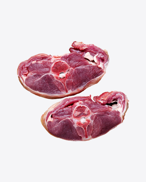 Raw Red Meat Pieces PNG