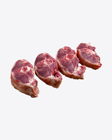 Raw Red Meat Pieces PNG