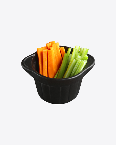 Carrot & Celery Slices in Pot PNG