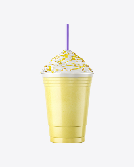 Plastic Coffee Cup w/ Whipped Cream, Nut\'s Bits & Caramel