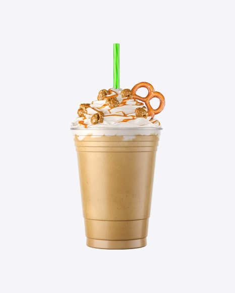 Plastic Coffee Cup w/ Whipped Cream, Popcorn & Pretzel