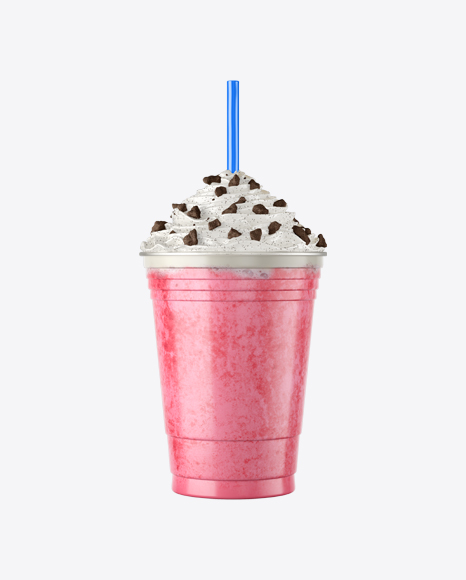 Plastic Coffee Cup w/ Whipped Cream & Cookie Pieces