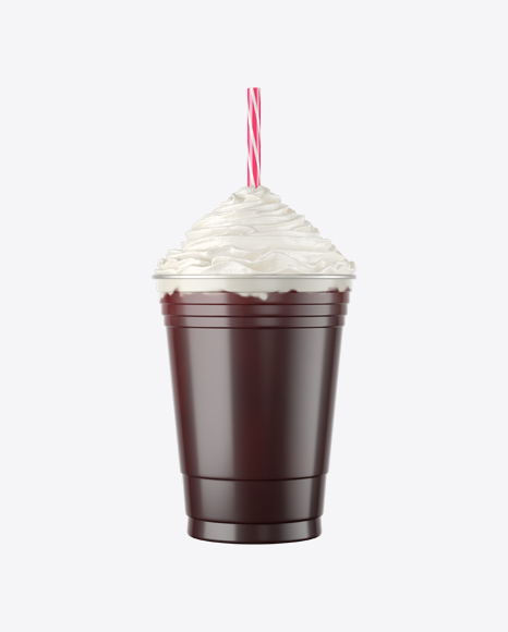 Plastic Coffee Cup w/ Whipped Cream