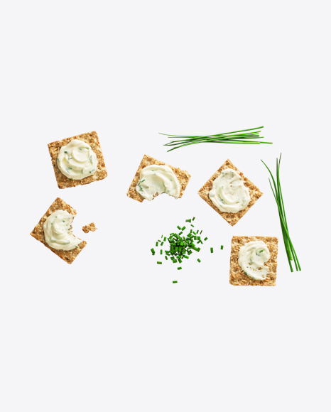 Crackers w/ Cream Cheese & Green Onion Set