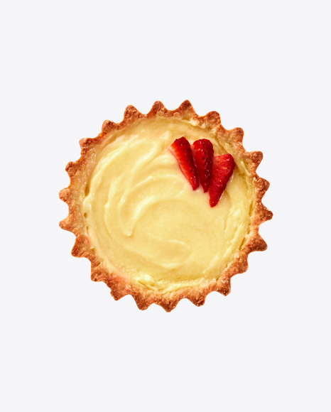 Tart w/ Cream & Strawberry Slices
