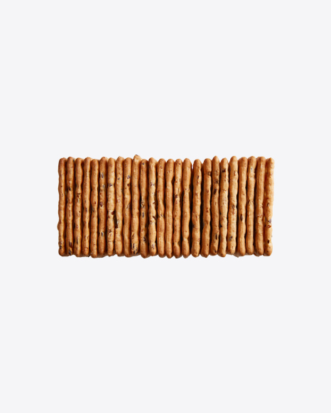Stack of Crackers w/ Sesame Seeds