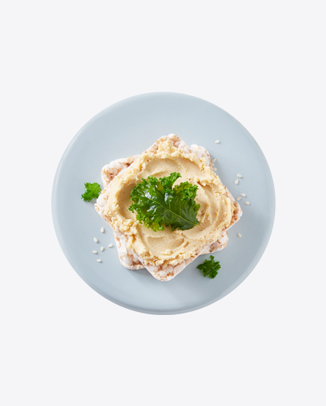 Crispbreads w/ Humus & Greens