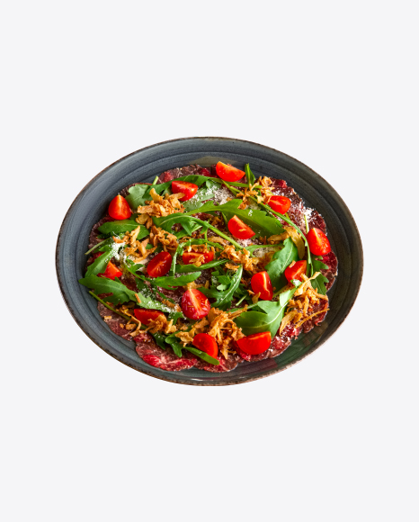 Carpaccio w/ Tomatoes & Arugula
