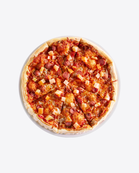Pizza w/ Vegetables & Sausage Slices