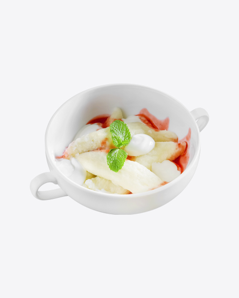 Lazy Dumplings w/ Sour Cream & Jam