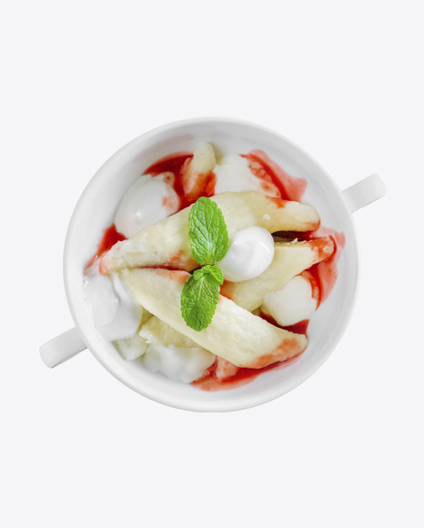 Lazy Dumplings w/ Sour Cream & Jam