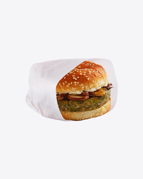 Vegan Burger in Paper Wrap