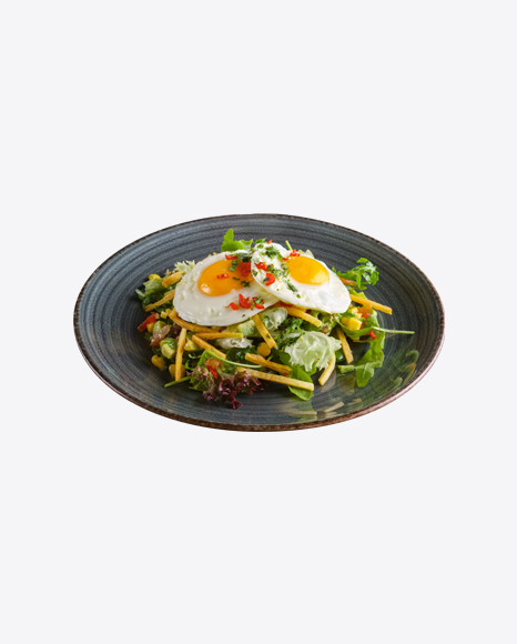 Fresh Green Salad w/ Roasted Eggs