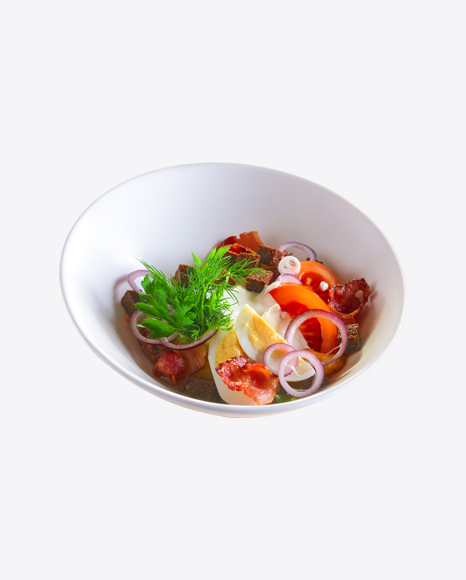 Salad w/ Eggs & Bacon