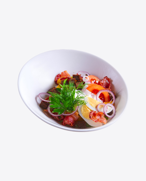 Salad w/ Eggs & Bacon