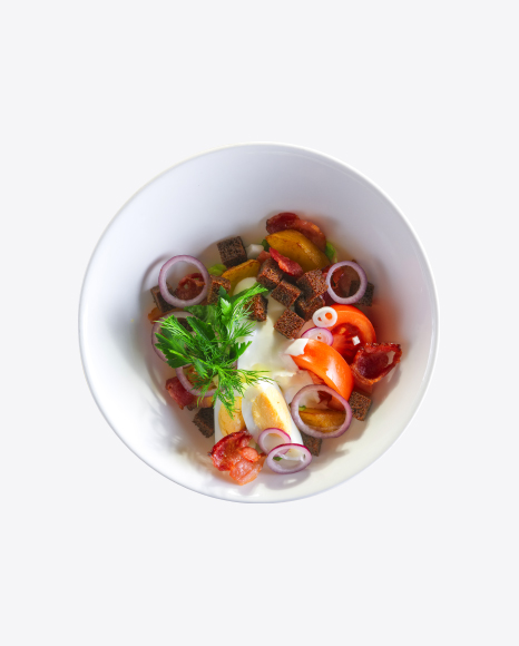 Salad w/ Eggs & Bacon